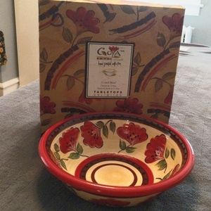 Goya hand painted ceramic bowl